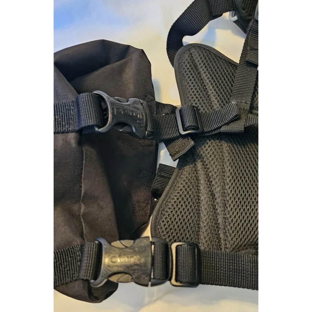 Kurgo Baxter Dog Backpack Blk/Orange Zip Saddle Bags Hiking Running Walking